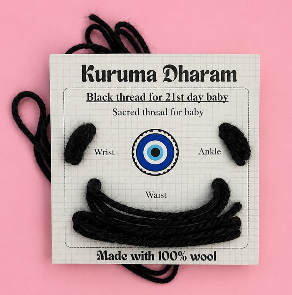 kuruma-dharam-black-thread